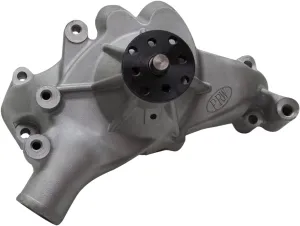 1445401 Performance Quotient As-Cast 5/8" Pilot Shaft High Flow Long-Style Aluminum Water Pump for Chevy BB Mark IV 1969-87