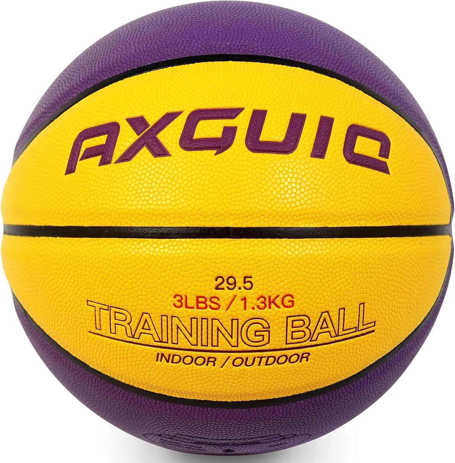 3LBS/2.2LBS Weighted Heavy Training Basketball 29.5/28.5"-Size 7/6 Composite Leather Weighted Basketball,Enhances Ball Handling,Dribbling,Passing Skills-Ideal for in&Outdoor Practice(deflated)