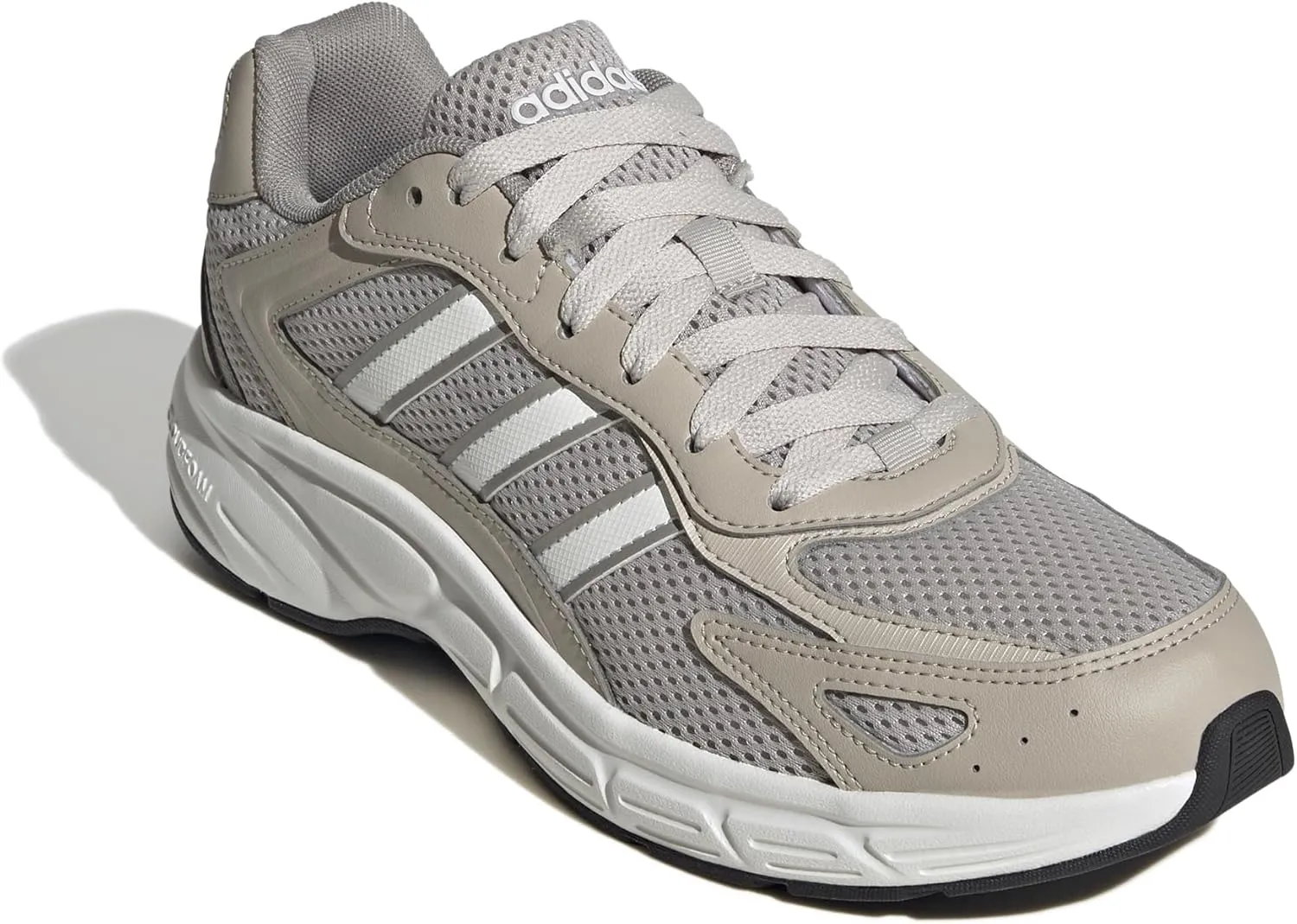 adidas Men's Eclyptix 2000 Sneaker, Wonder Alumina/White/Wonder Beige, 9.5
