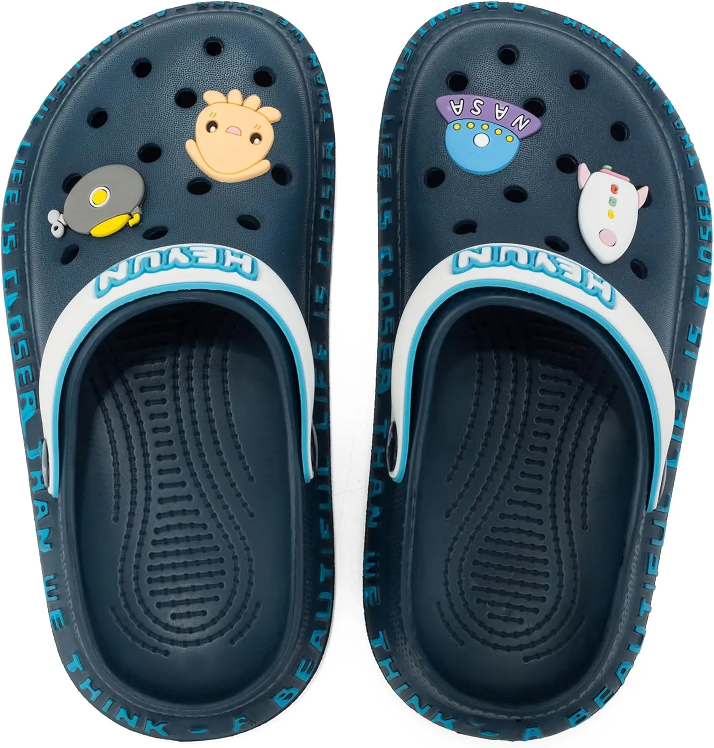 Azooken Kid's Cute Clogs Slides Boys Girls Slippers Beach Pool Shower Sandals Cartoon Garden Shoes(Toddler/Little Kids/Big Kids)