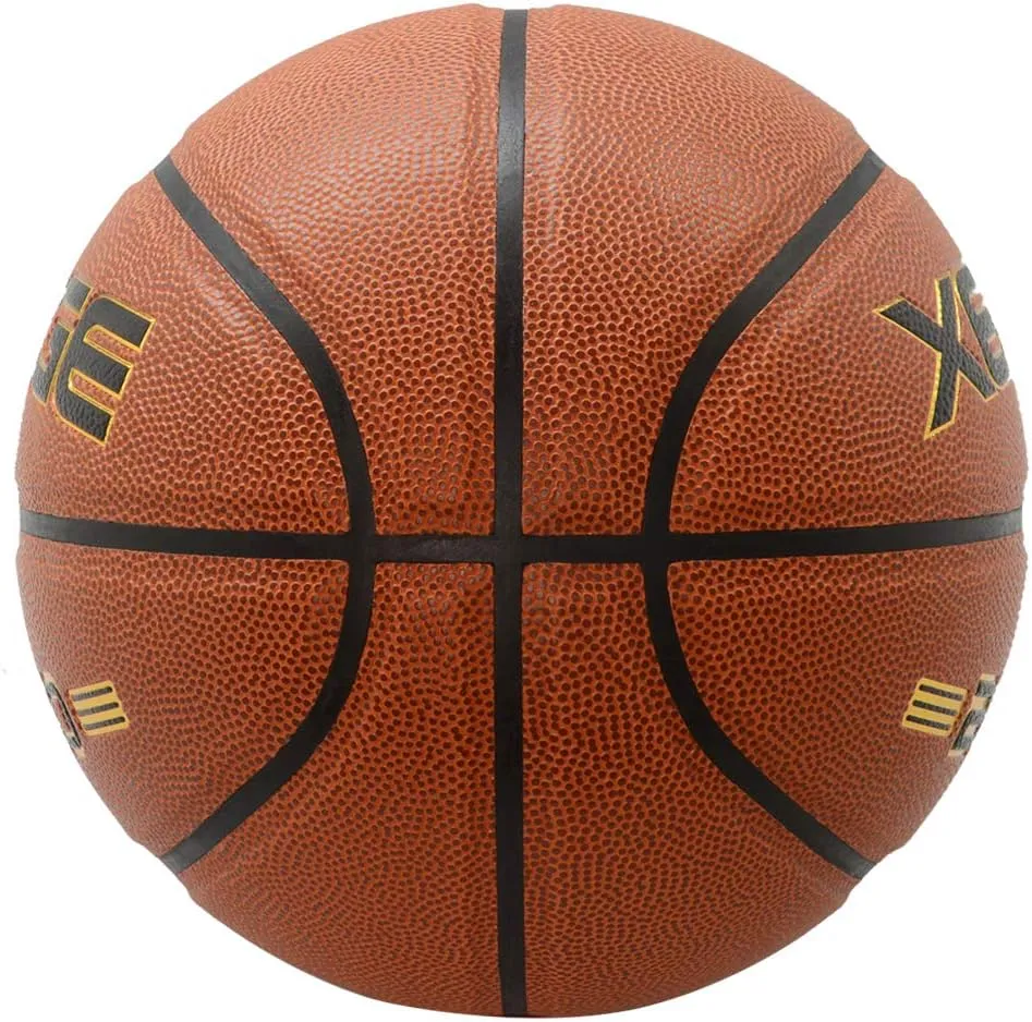 Basketball Size 5/6/7 Composite Leather Street Basketball Indoor Outdoor Game Ball with Needle,Pump and Carry Bag