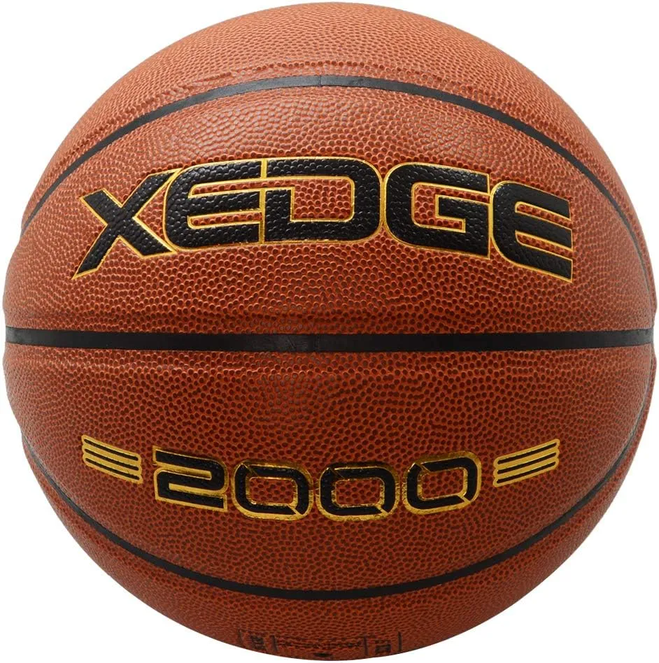Basketball Size 5/6/7 Composite Leather Street Basketball Indoor Outdoor Game Ball with Needle,Pump and Carry Bag