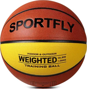 Basketball Weighted 1.3kg Auxiliary Heavy Ball 3lbs Size 7 for Indoor and Outdoor Training, Training Heavy Basketball for Improving Dribbling and Ball Control
