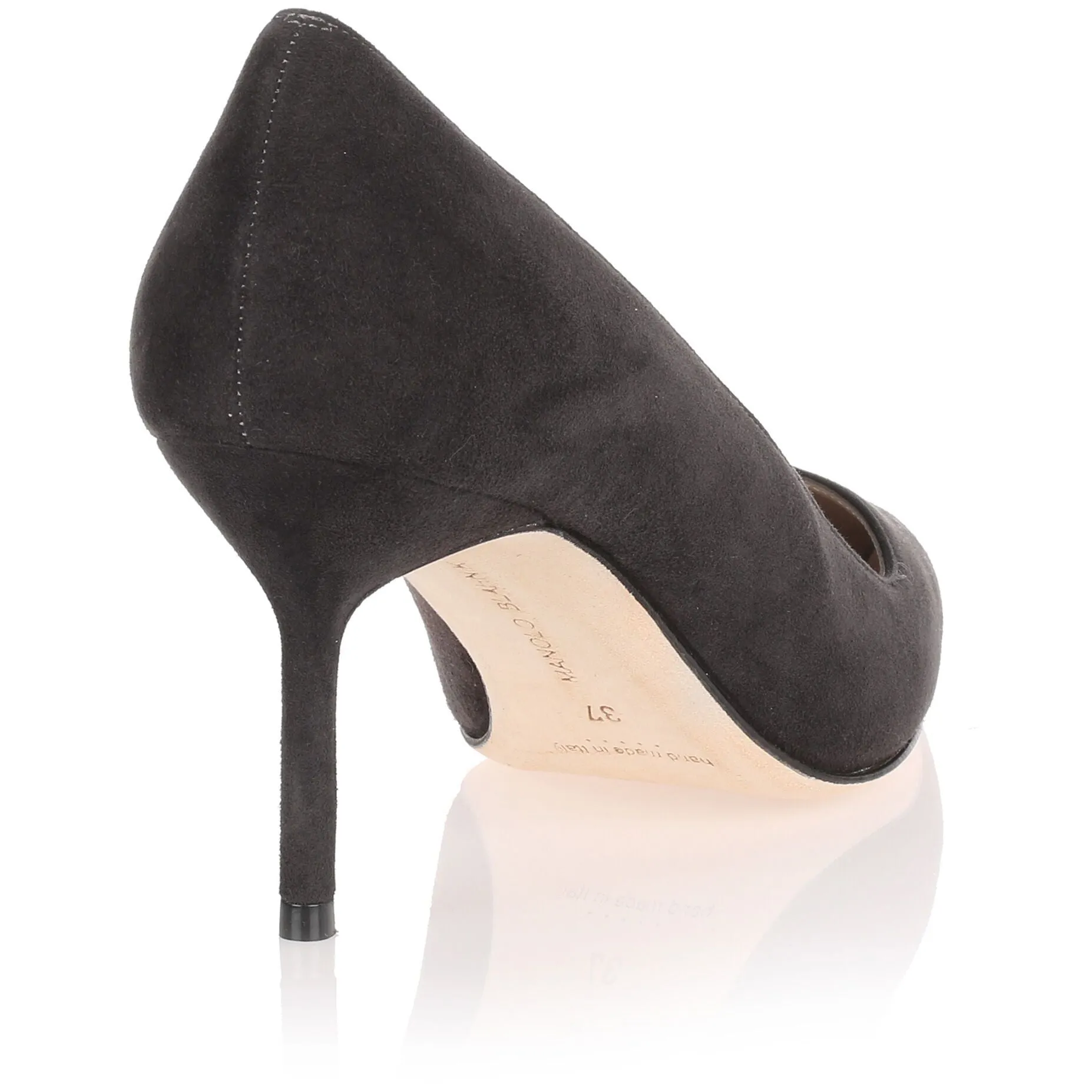 BB70 dark grey suede pump