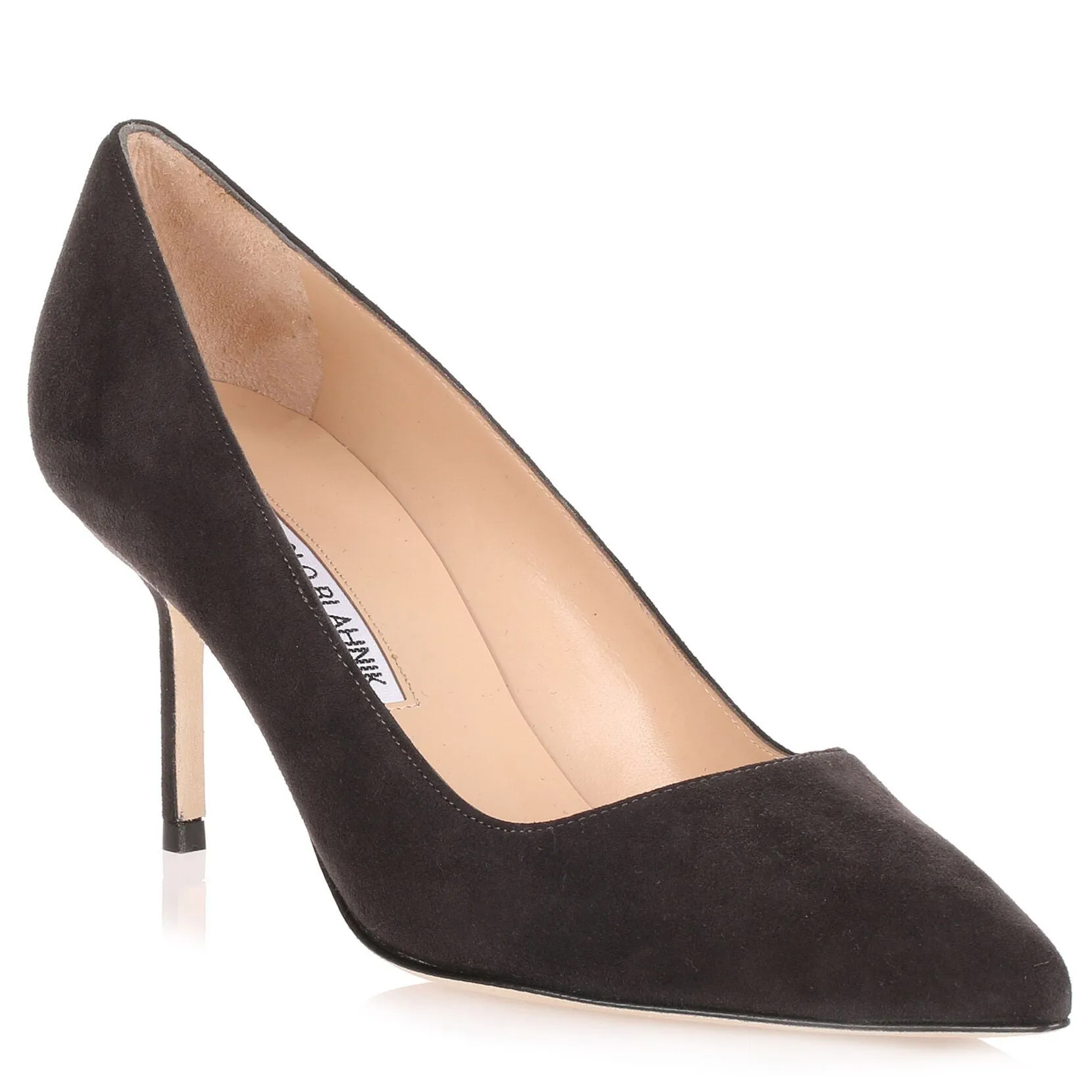 BB70 dark grey suede pump