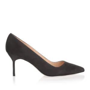 BB70 dark grey suede pump