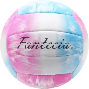 Beach Volleyball Official Size 5 with Pump, Soft Leather Volleyball for Outdoor Indoor Game, Gift for Unisex Adult