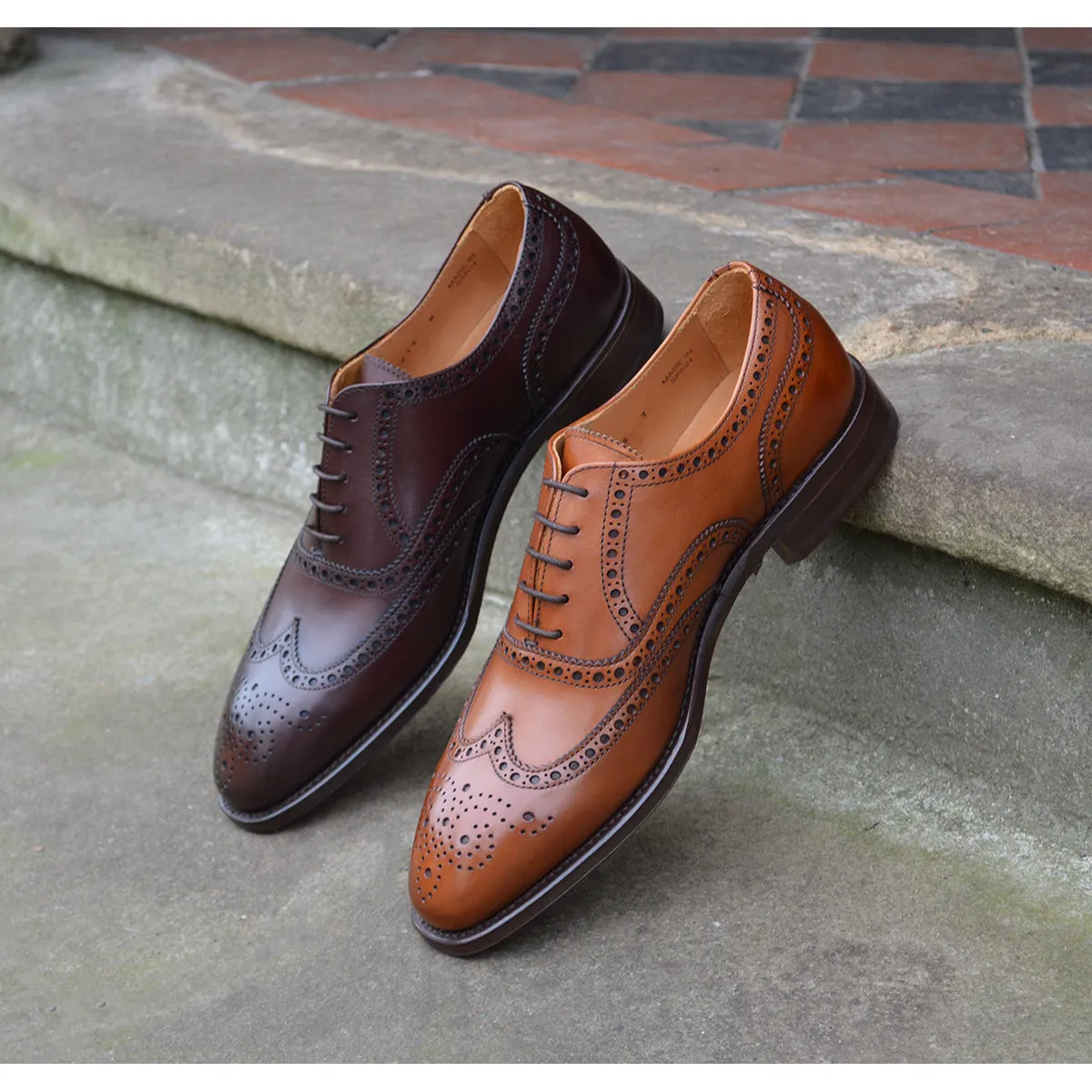 Berwick 1707 Oxford Brogue (5215) Tan