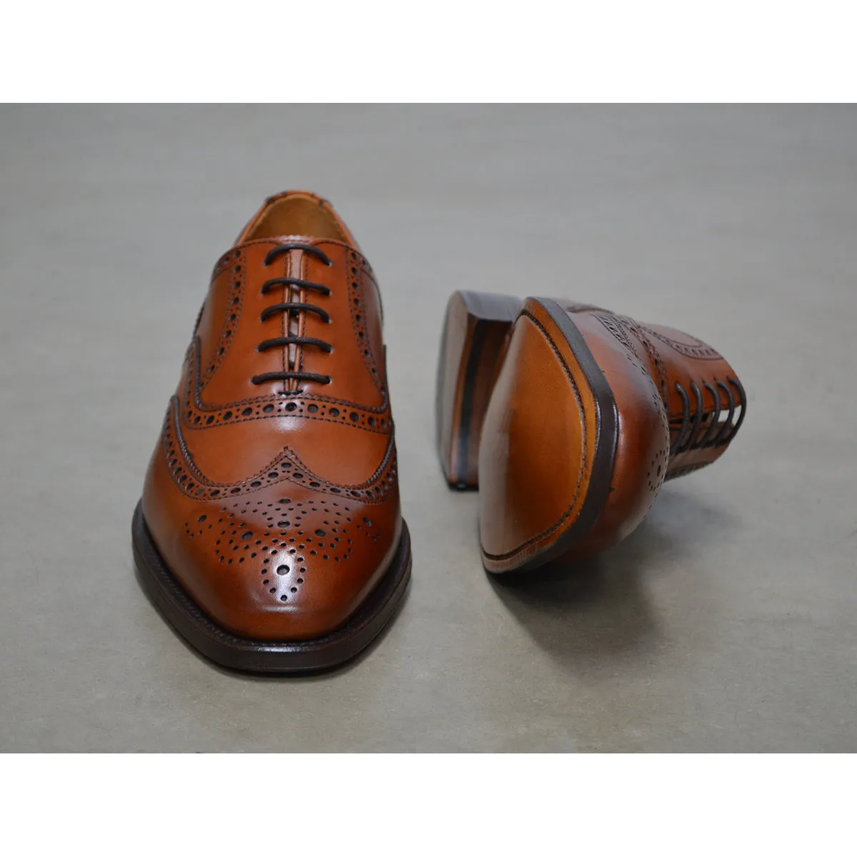 Berwick 1707 Oxford Brogue (5215) Tan