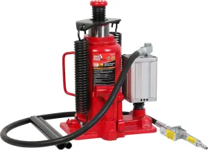 BIG RED 20 Ton Hydraulic Aluminum Alloy Pump/Pneumatic Quick Lift Welded Car Bottle Jack, Longer Lifespan, Ideal for Car, Pickup, Truck, SUV, Industrial Engineering