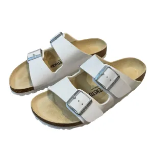 Birkenstock White Arizona Sandals - 39 / 6