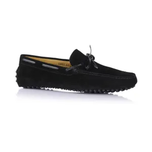 Black Suede with Black Leather Laces