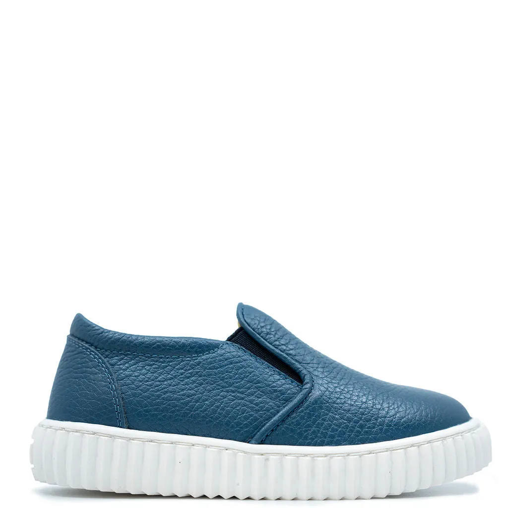 Blublonc Azul Pebbled Slip On Sneaker