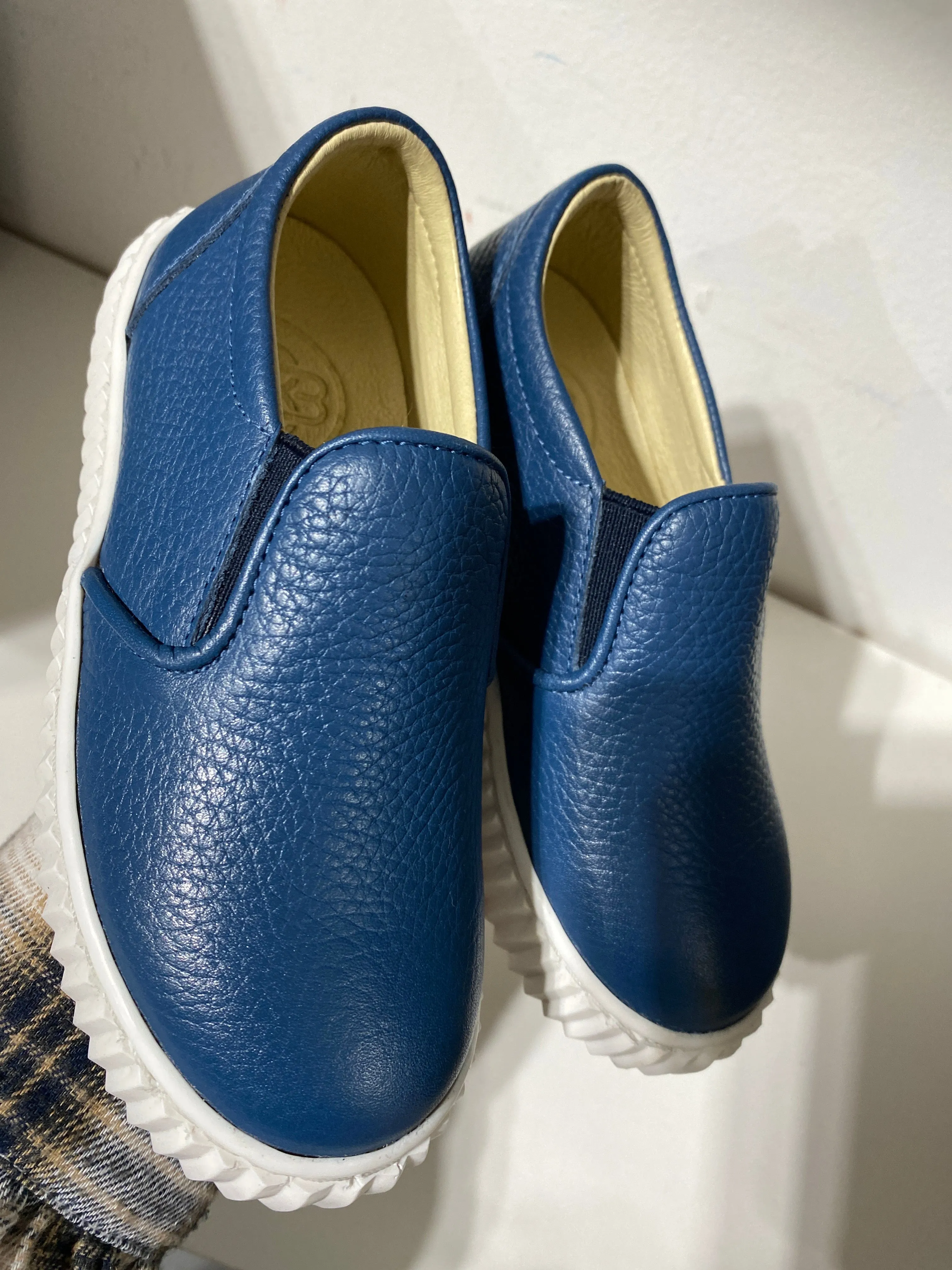 Blublonc Azul Pebbled Slip On Sneaker