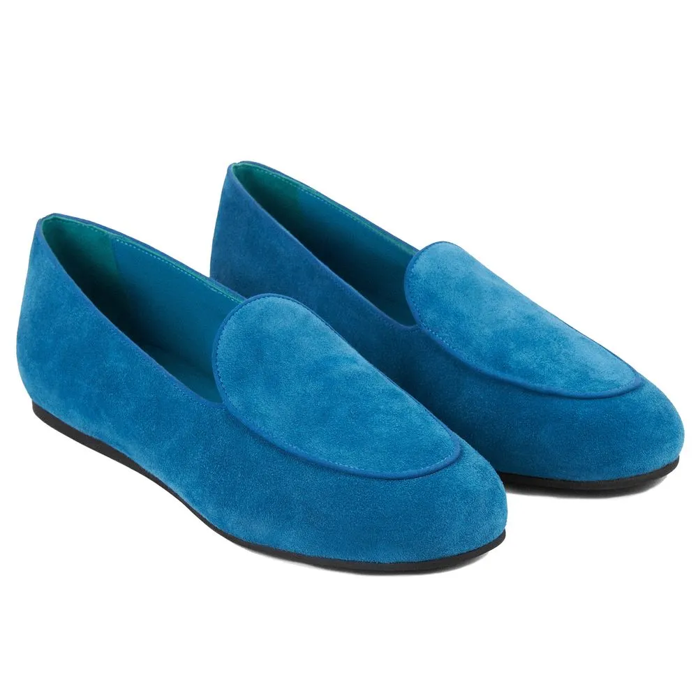 Blue Calfskin Loafer