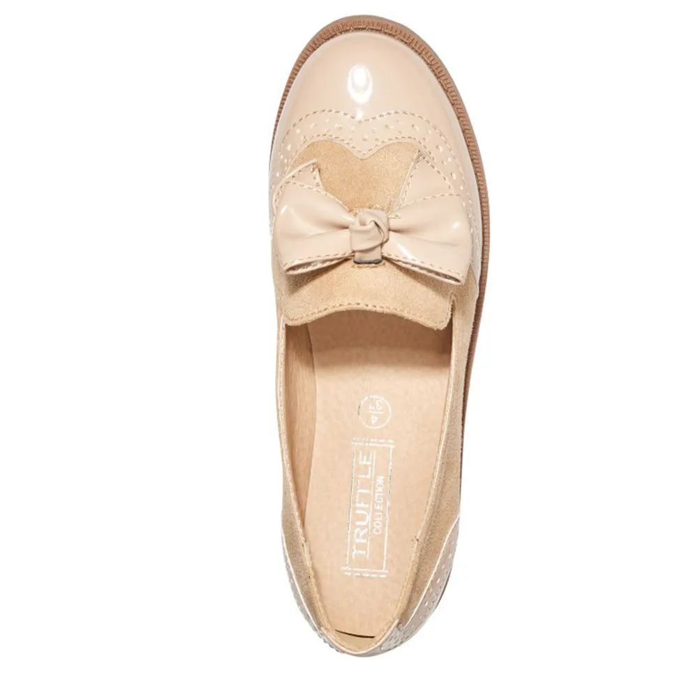 Bow detail loafer