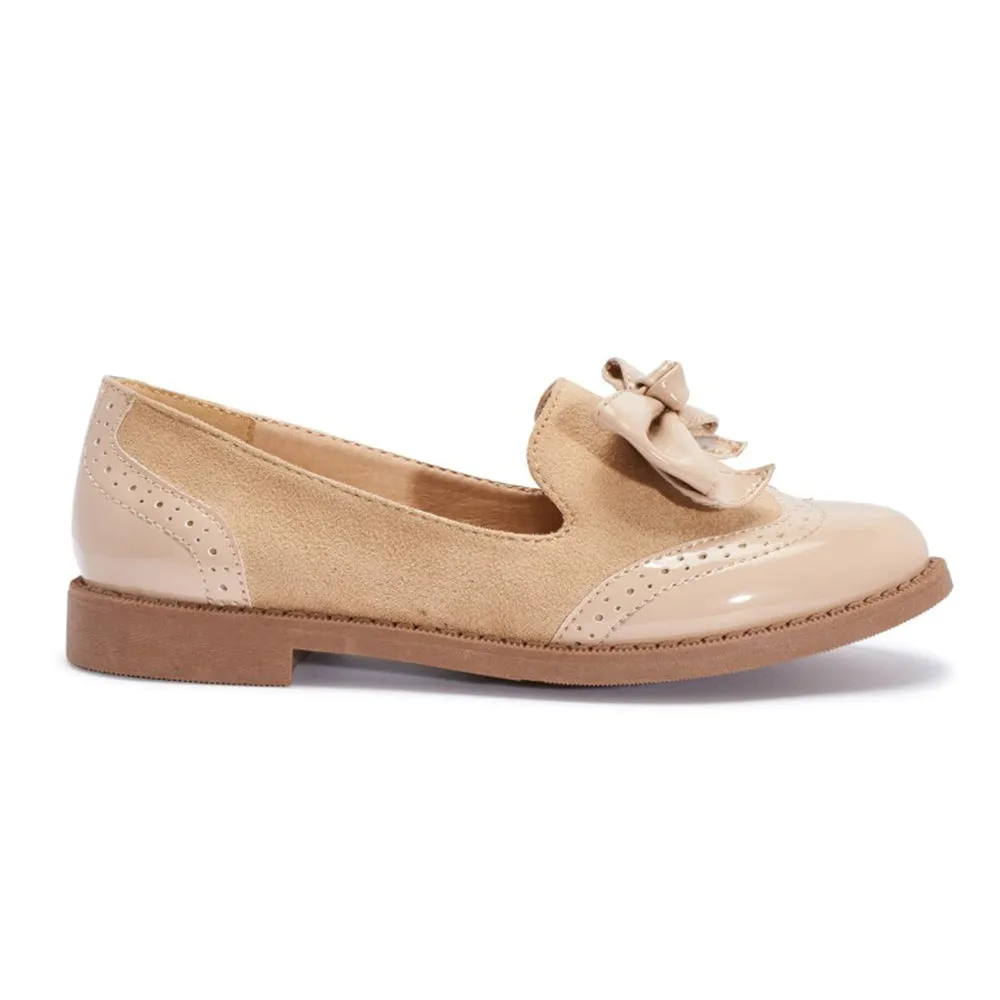 Bow detail loafer