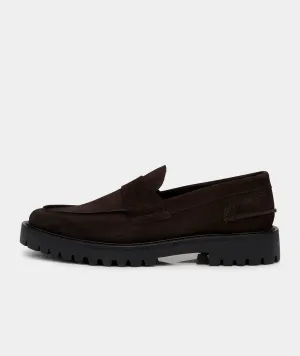 Brown Aaron Proactive service Loafer Exquisite - Suede Penny