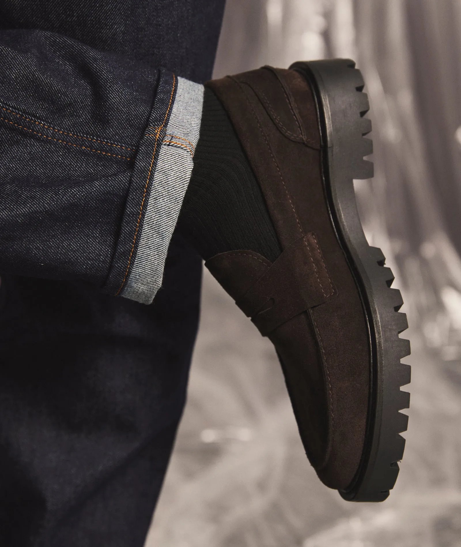 Brown Aaron Proactive service Loafer Exquisite - Suede Penny
