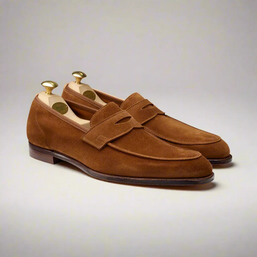 Cadogan Tobacco Calf Suede, Crockett & Jones