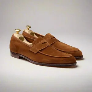 Cadogan Tobacco Calf Suede, Crockett & Jones