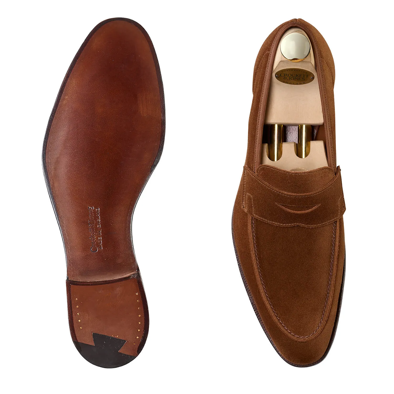 Cadogan Tobacco Calf Suede, Crockett & Jones