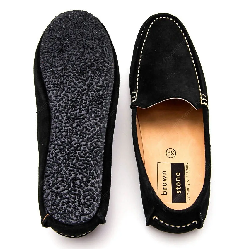 Casualist Leather Loafer Suede Black