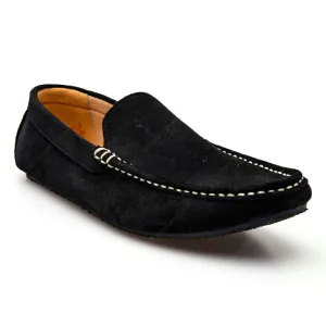 Casualist Leather Loafer Suede Black