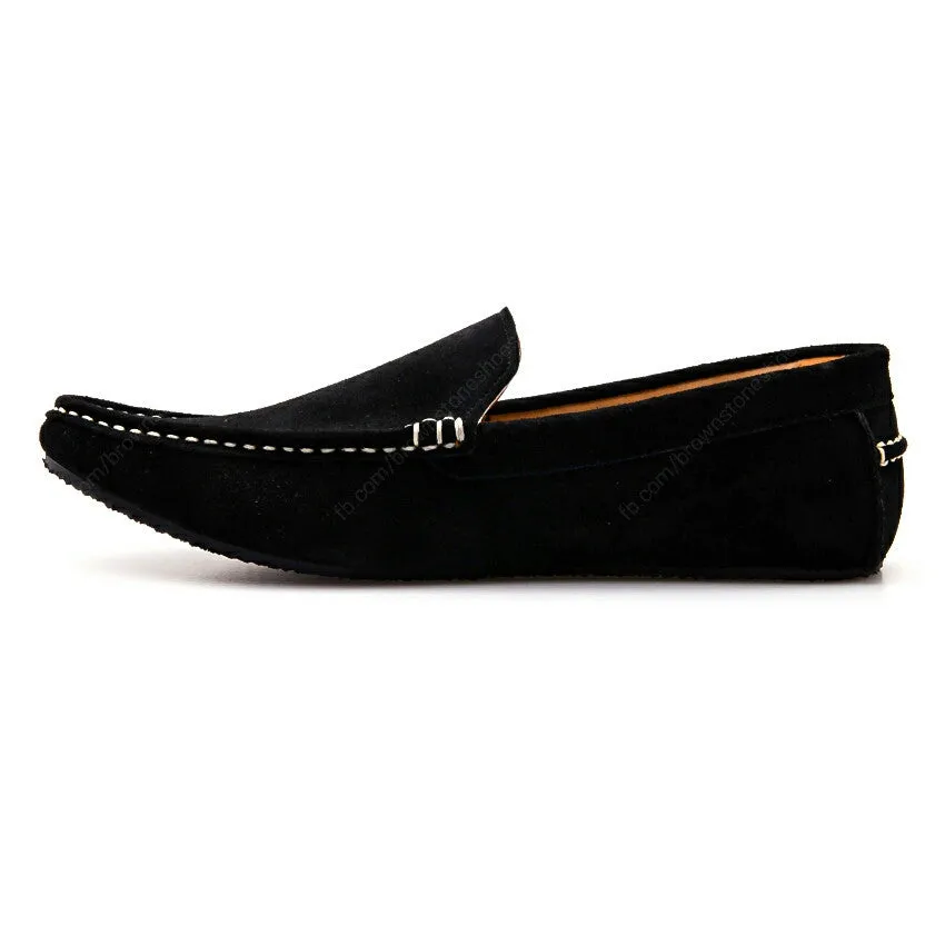 Casualist Leather Loafer Suede Black