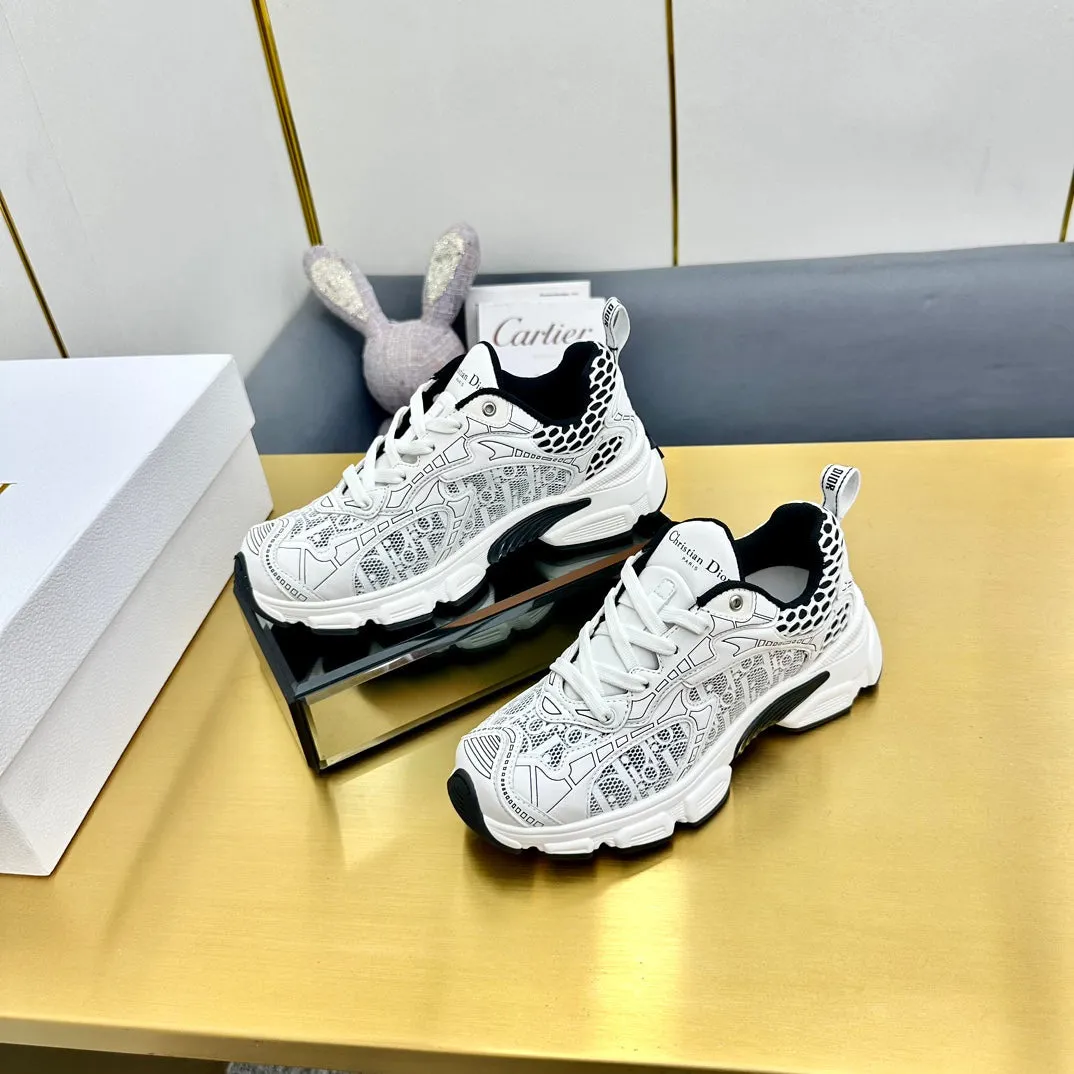 CD Chrono Sneaker 40mm In White Mesh Fabric 994576