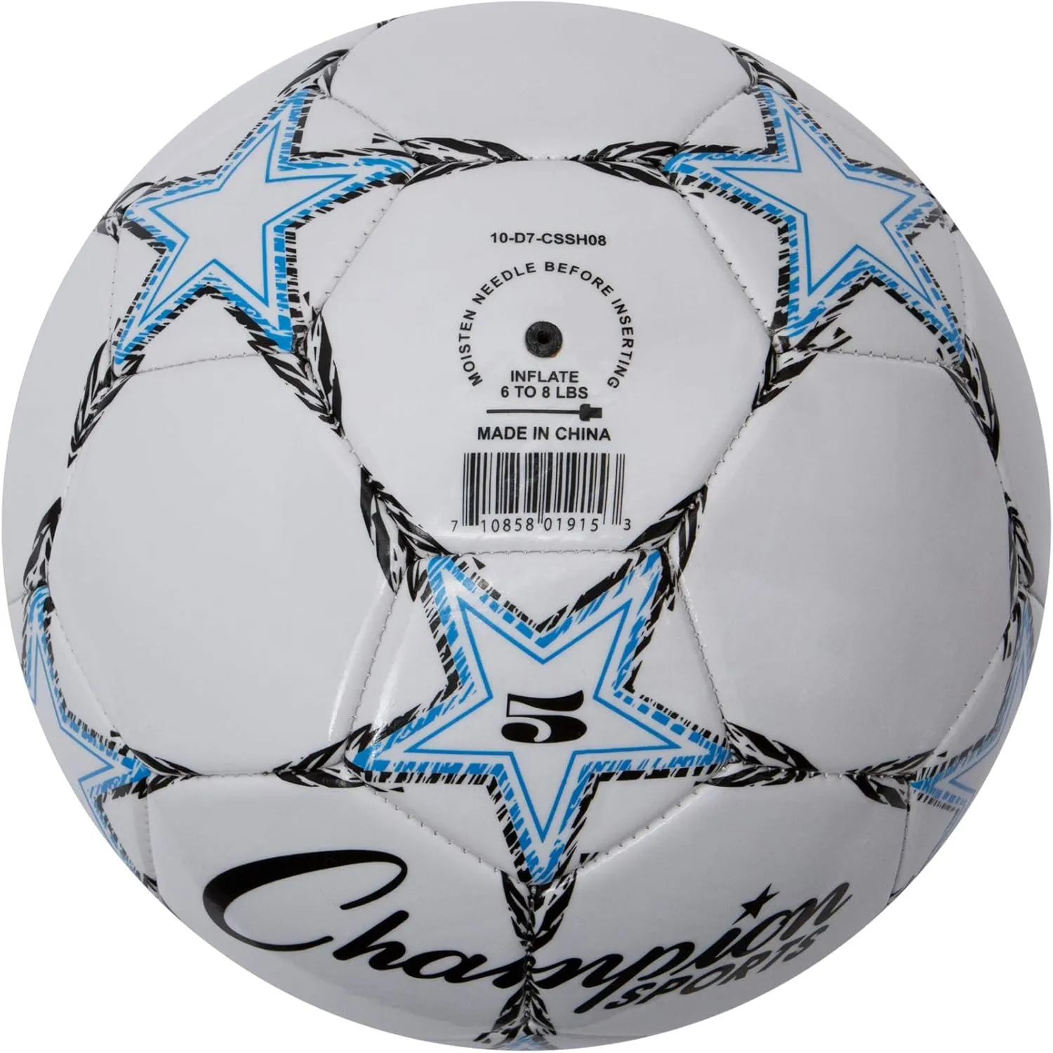 Champion Sports Viper Soccer Ball - Synthetic Leather – Youth, Kids, Adult - Sizes 3, 4, 5