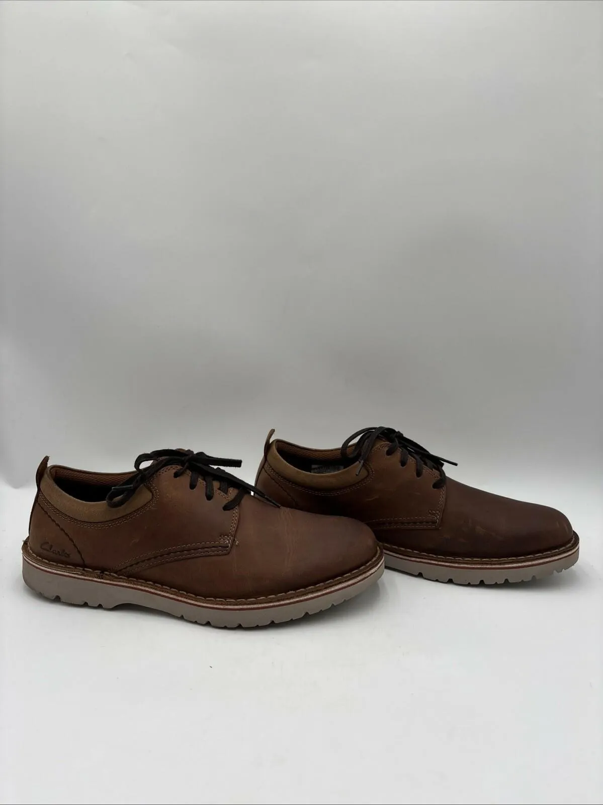 Clarks Men's Eastridge Low Shoes Brown Size 10.5M