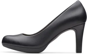 Clarks Women's Adriel Viola Dress Pump, Black Leather, 7