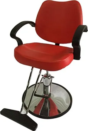 Classic Hydraulic Styling Barber Chair Salon Equipment Hair Beauty Supply - DS/SC-3001-red
