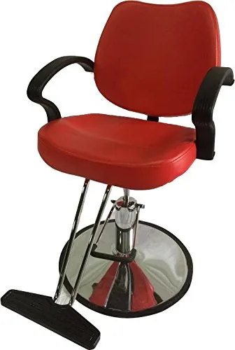 Classic Hydraulic Styling Barber Chair Salon Equipment Hair Beauty Supply - DS/SC-3001-red