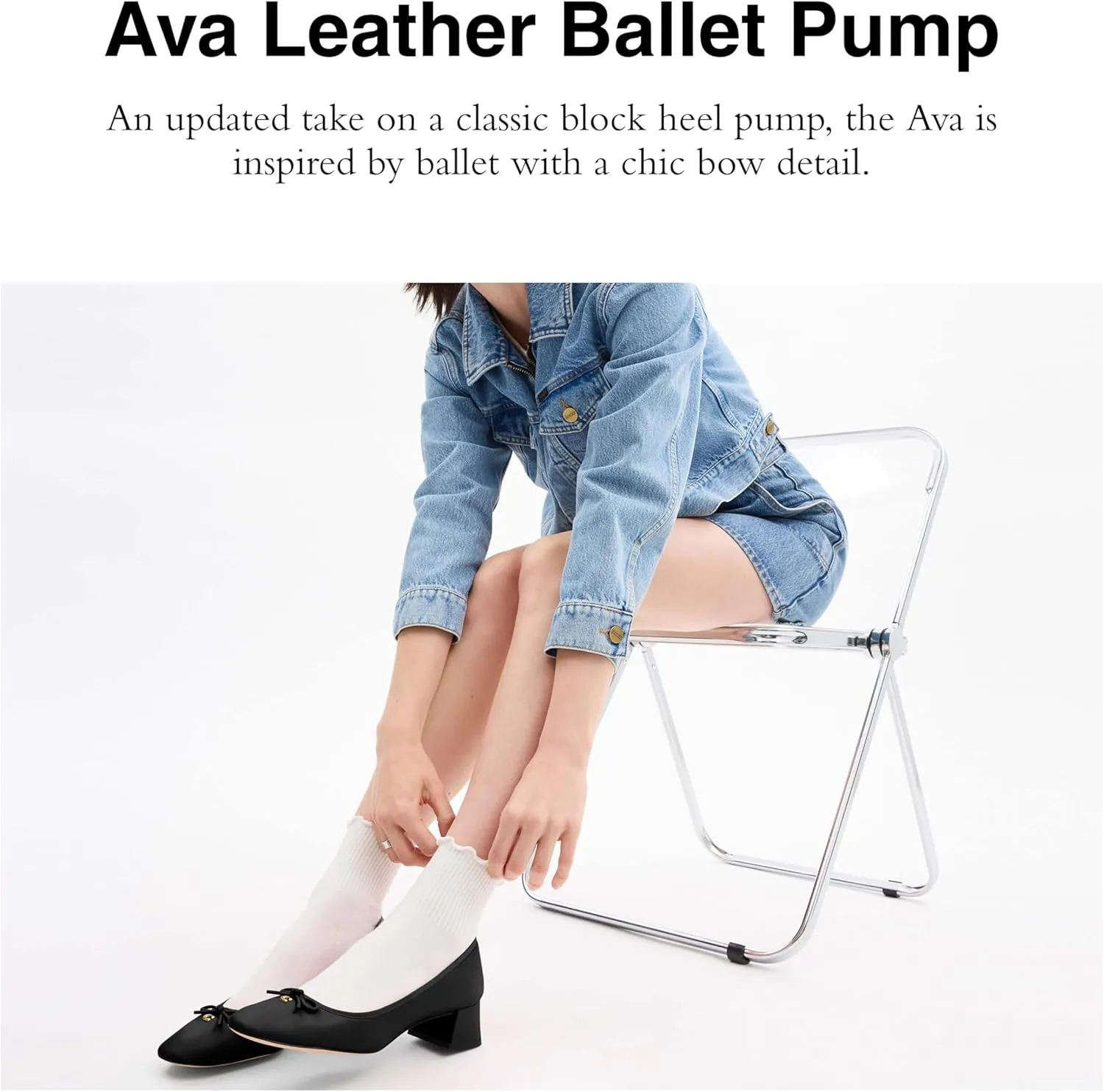 Coach Women's Ava Leather Ballet Pump