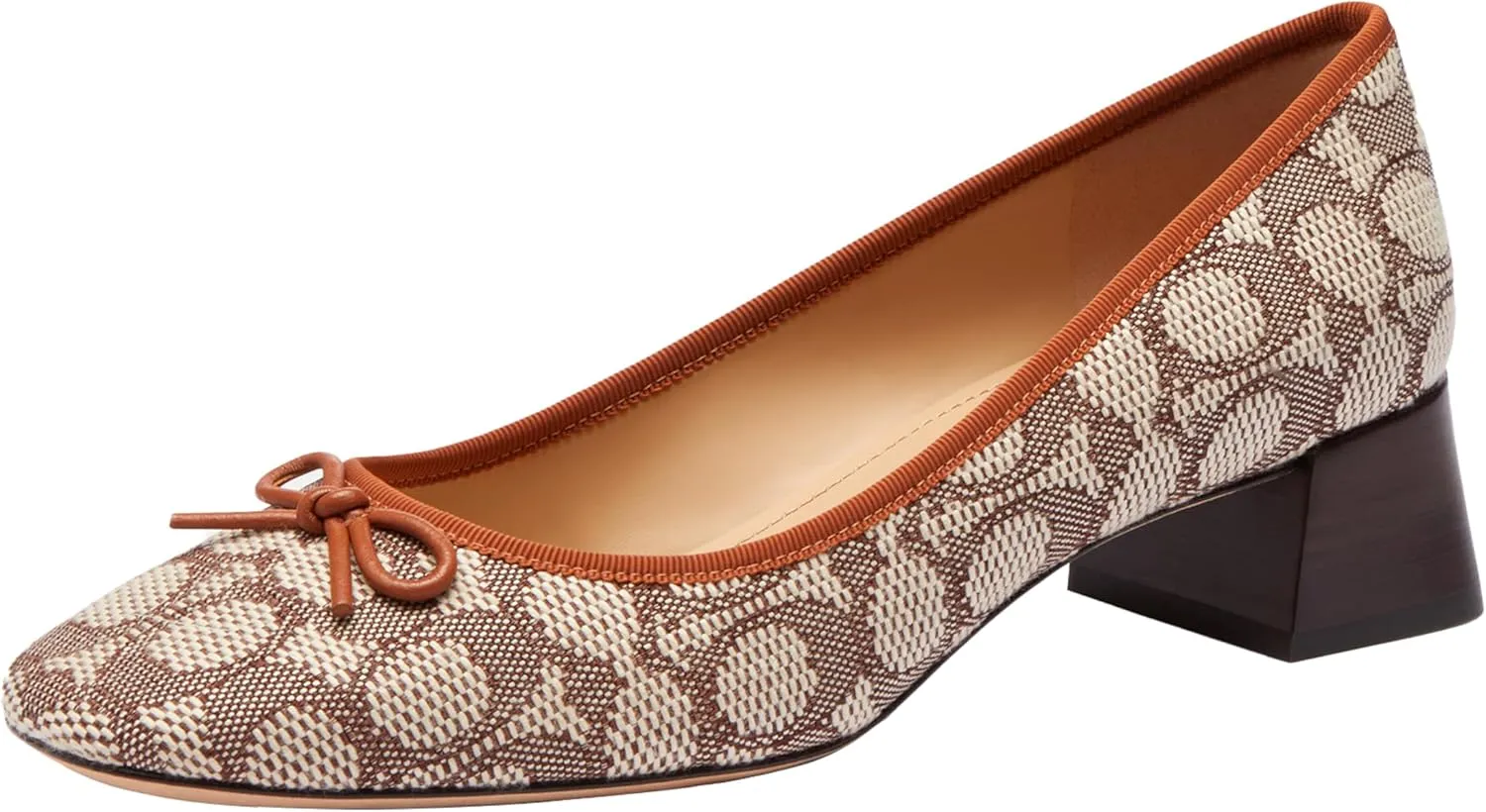 Coach Women's Ava Mini Signature Jacquard Ballet Pump
