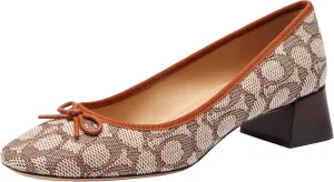 Coach Women's Ava Mini Signature Jacquard Ballet Pump