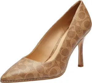 Coach Women's Samantha Pump, Tan, 7