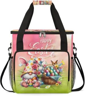 Coffee Maker Carring Bag Festival Gnome Easter Travel Carrying Storage Tote Bag Compatible with Keurig K-Mini or K-Mini Plus Portable Single Serve Coffee Brewer Case with Pockets for K-cup Pods