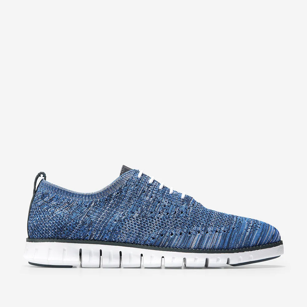 Cole Haan ZERØGRAND Stitchlite Oxford Navy Peony/Optic White/Navy Ink Knit/Optic White