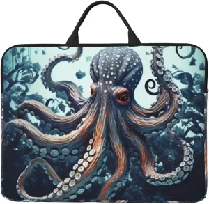 Cool Octopus Laptop Case Sleeve 14" Laptop Bag Shockproof Computer Carrying Cover Protective Notebook Case