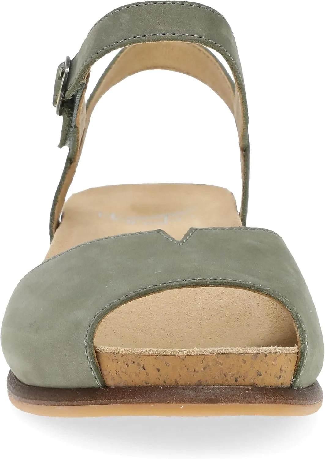 Dansko Cass Peep-Toe Wedge Sandal for Women -Low Profile Wedge with Arch Support, Adjustable Fit for Walking Comfort