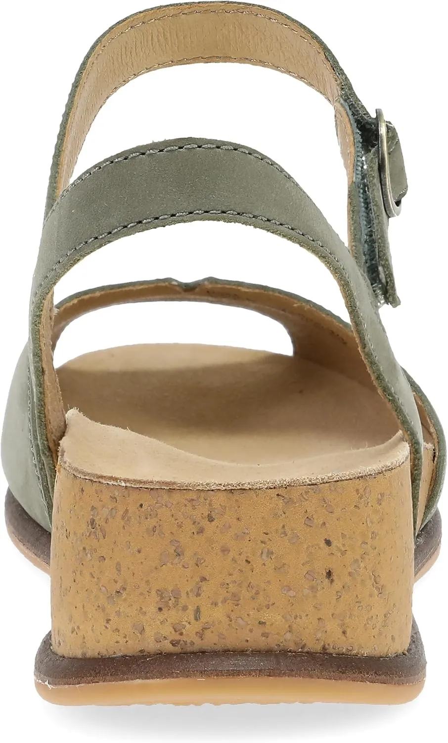Dansko Cass Peep-Toe Wedge Sandal for Women -Low Profile Wedge with Arch Support, Adjustable Fit for Walking Comfort