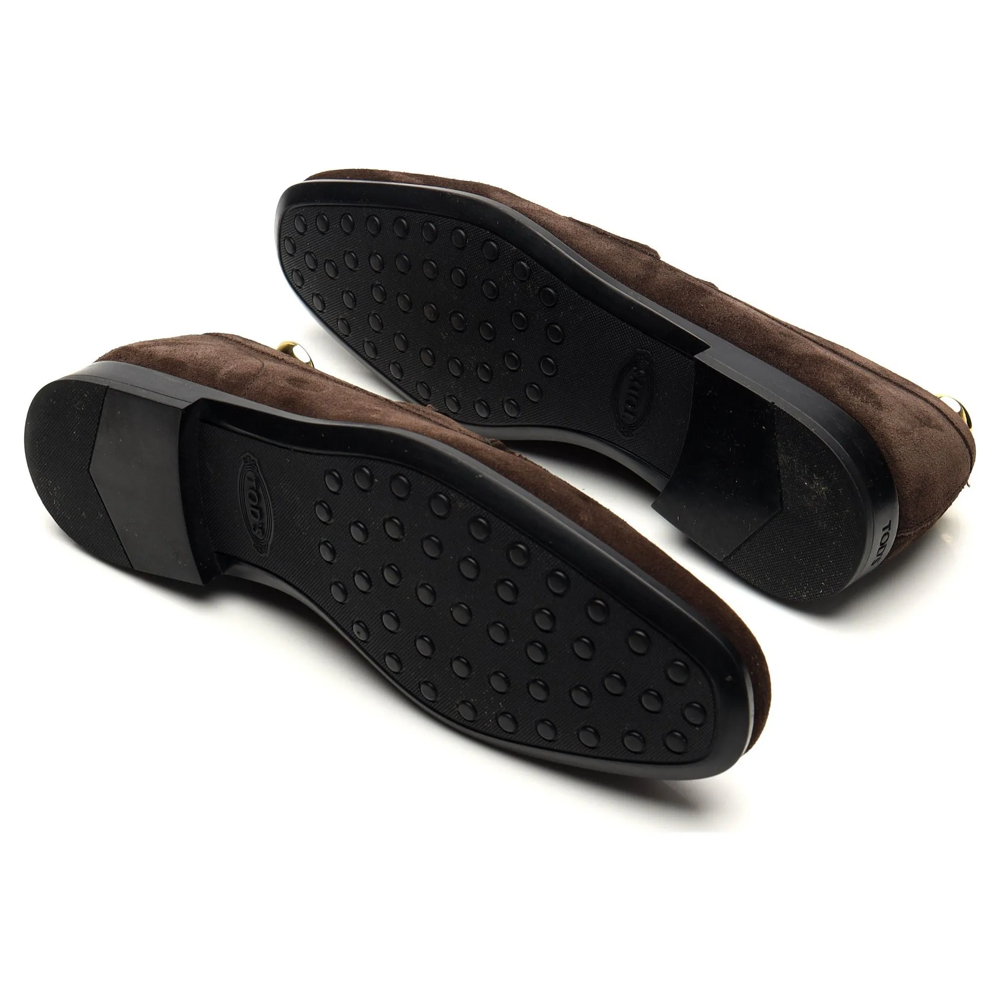 Dark Brown Suede Loafers UK 7
