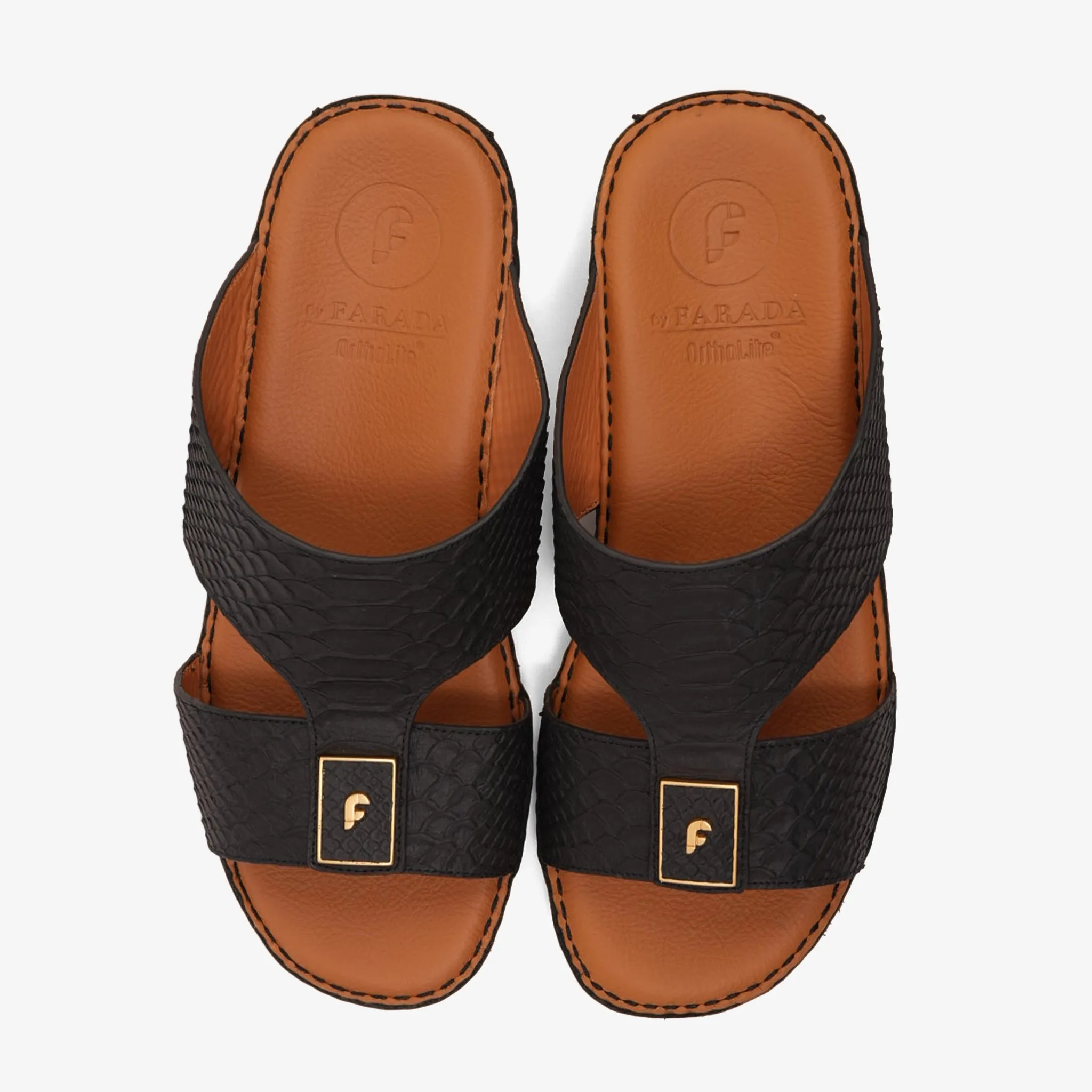 DESIGNER PITONE VENEZIANO ARABIC SANDALS BLACK