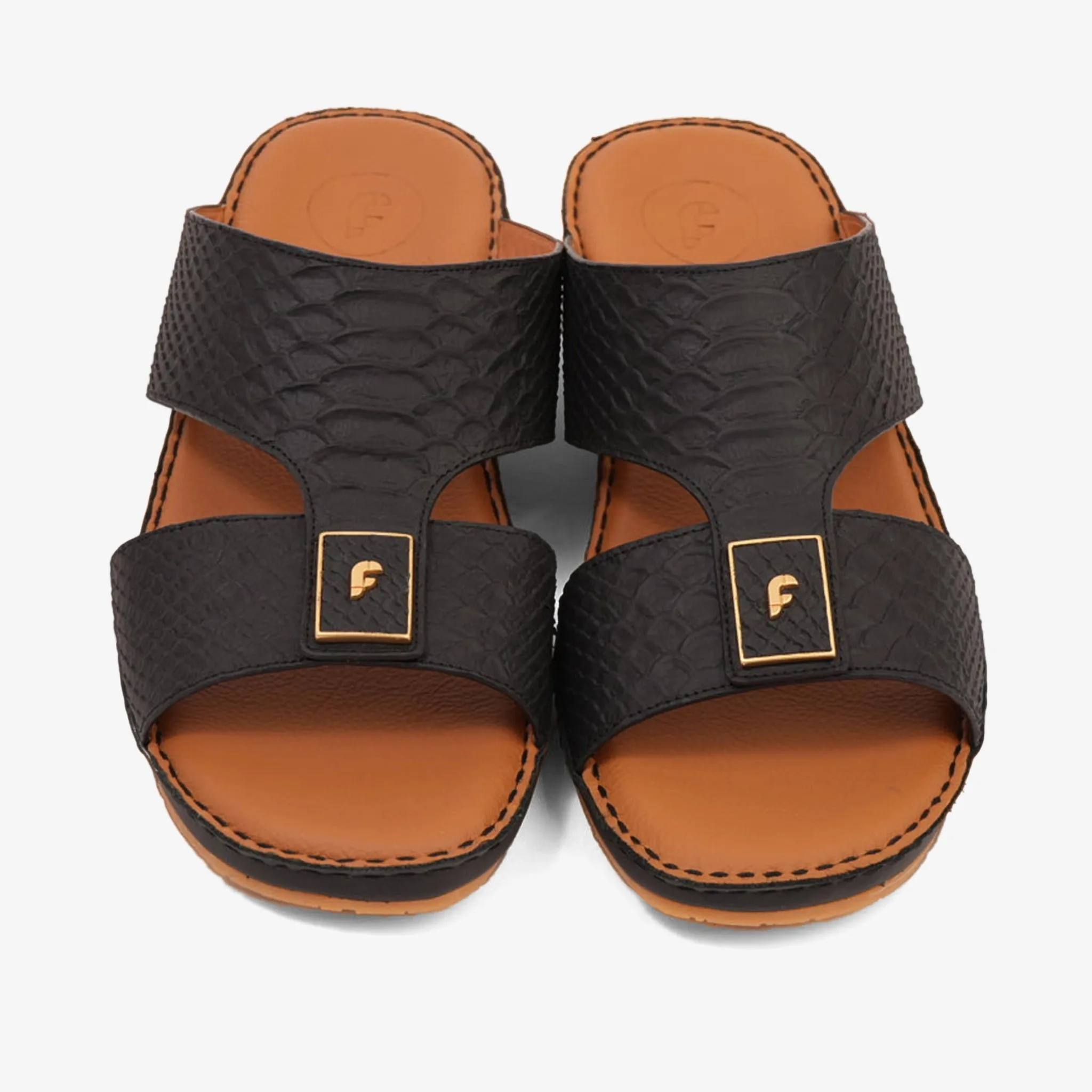 DESIGNER PITONE VENEZIANO ARABIC SANDALS BLACK