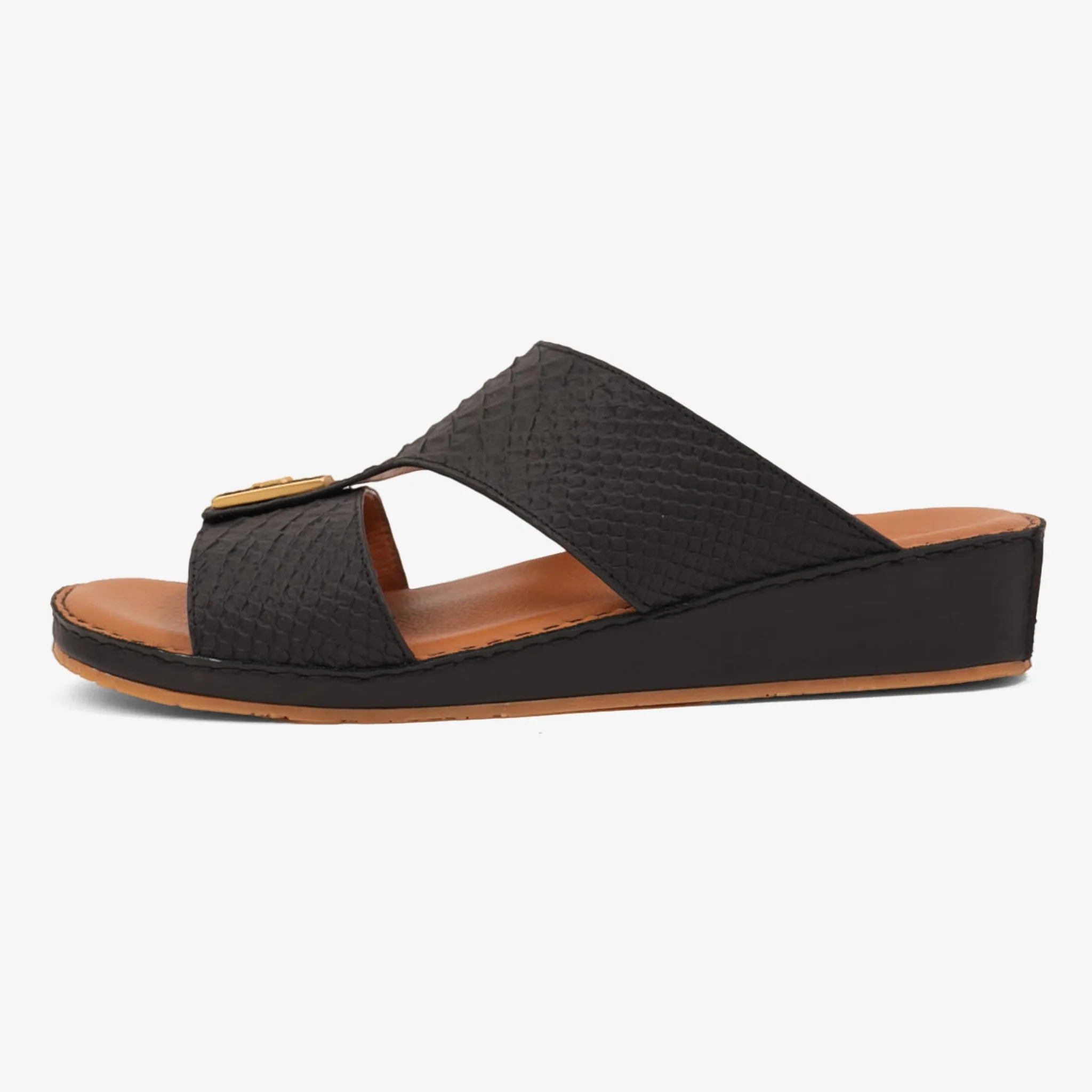 DESIGNER PITONE VENEZIANO ARABIC SANDALS BLACK