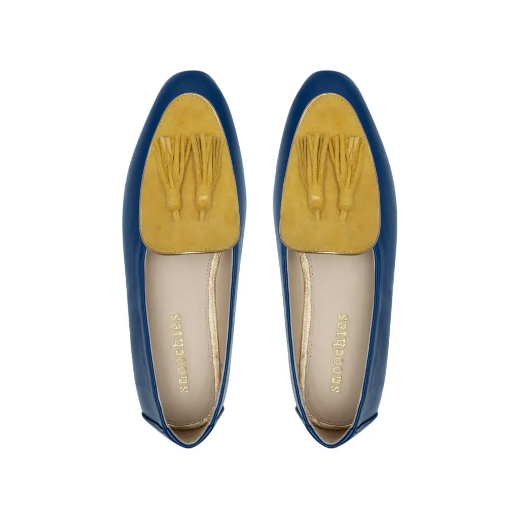 Diana in Cobalt Blue and Lemon Drop Yellow