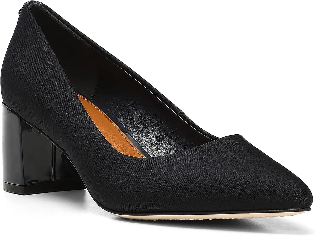 Donald Pliner Women's Stephani High Crepe Fabric – 2” Block, Chunky Heels Dress Shoes, Classic Pump
